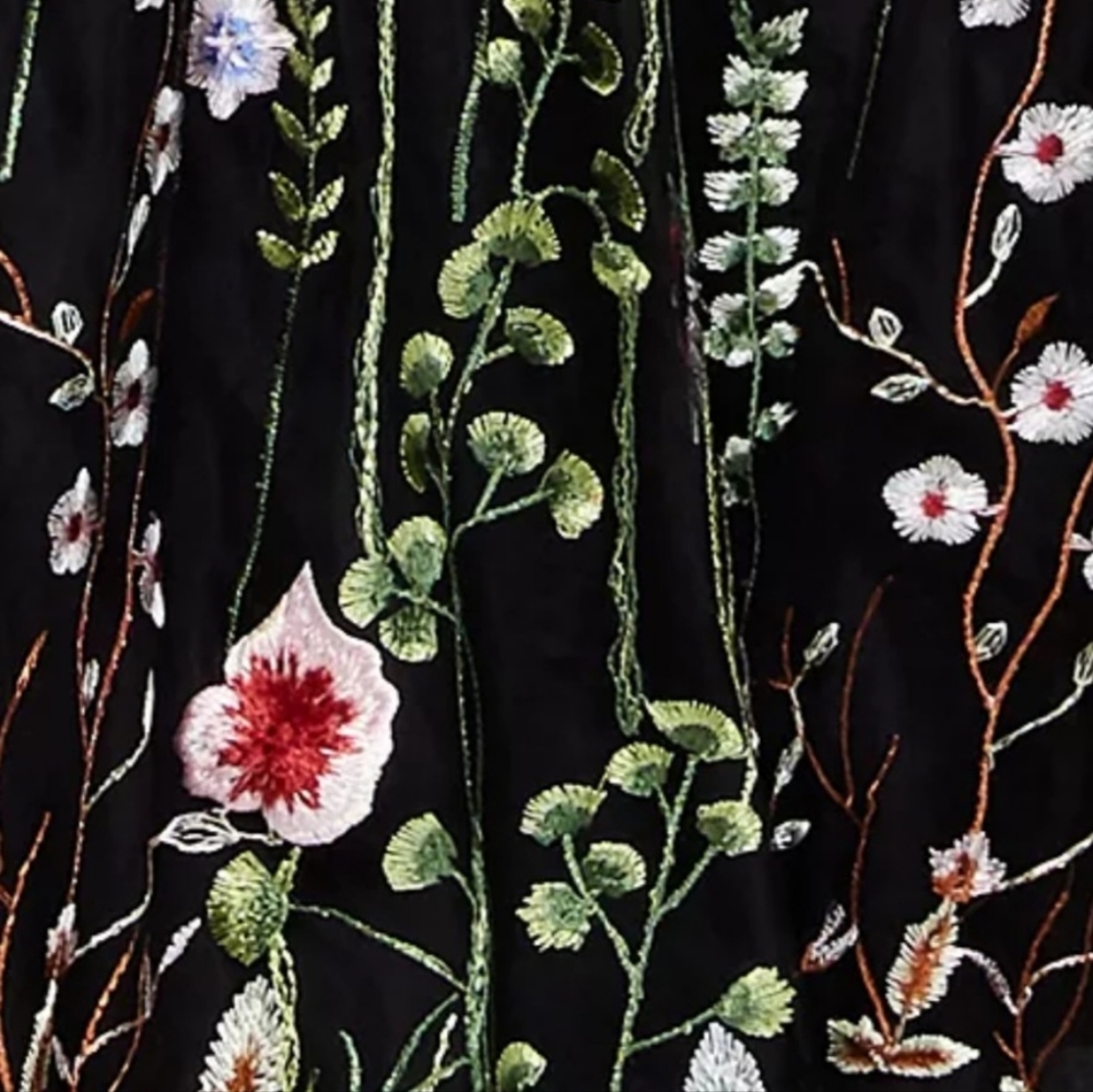 City Studio Ruffle-trim Embroidered Gown - Picture 3 of 3